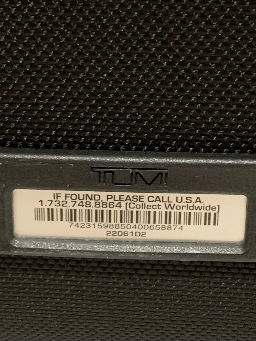 Tumi Black Spinner Carry-On with Front Zip Pocket luggage